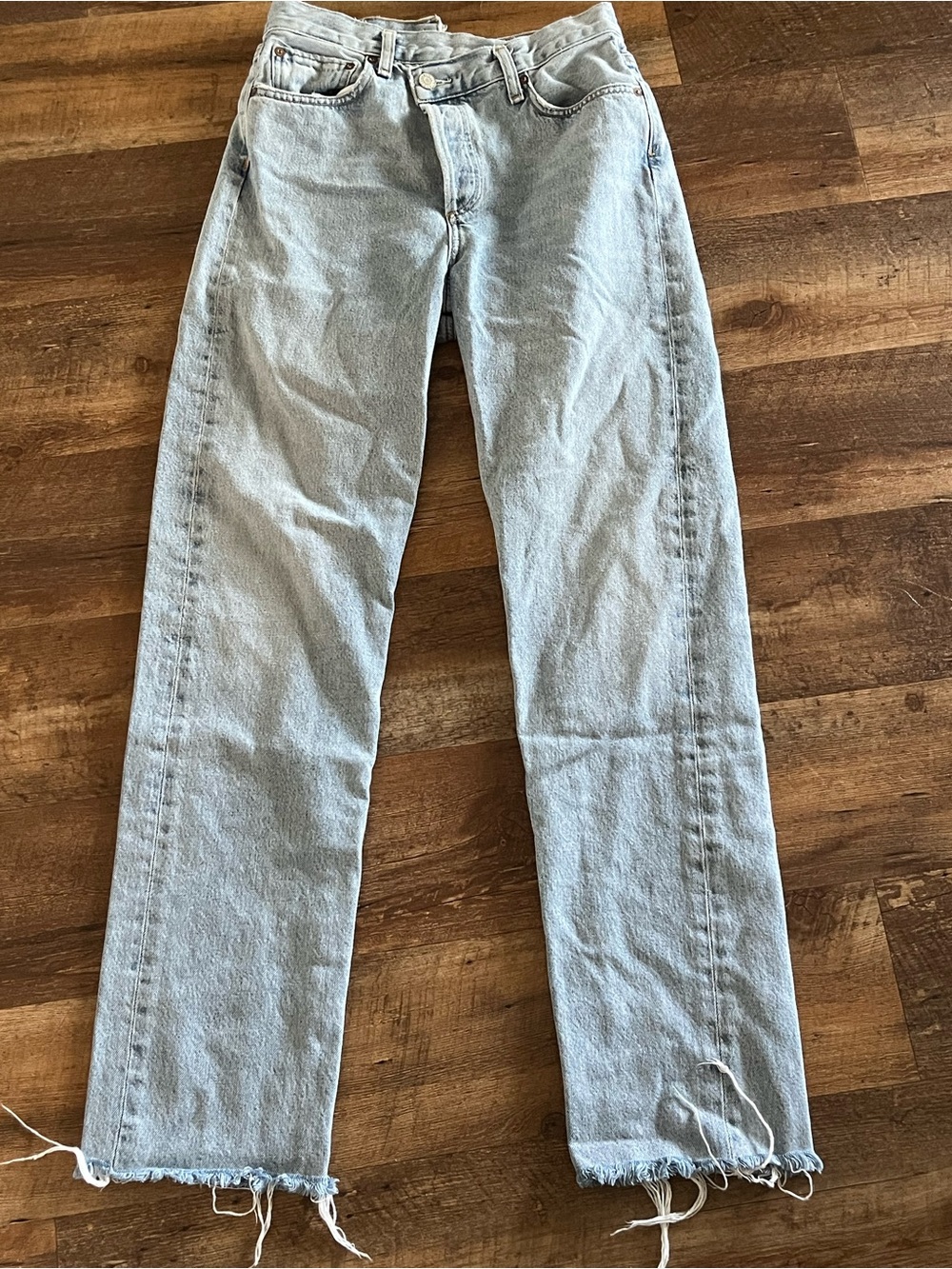AGOLDE Light Wash Straight-Leg Jeans - Classic Casual